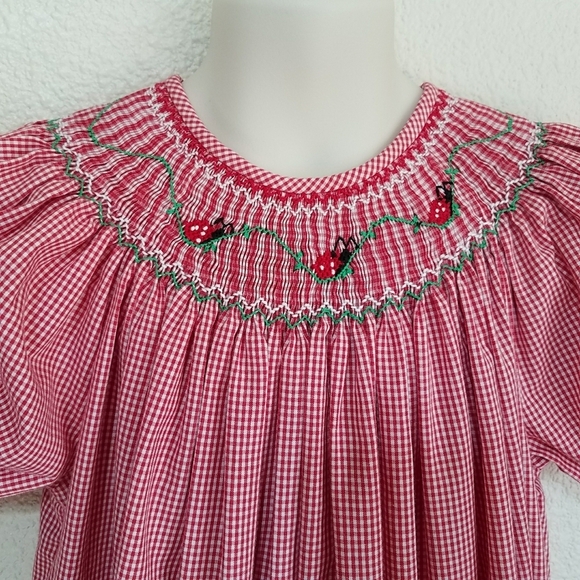 Ragsland Girl's Ladybug Vintage Dress - Picture 3 of 8